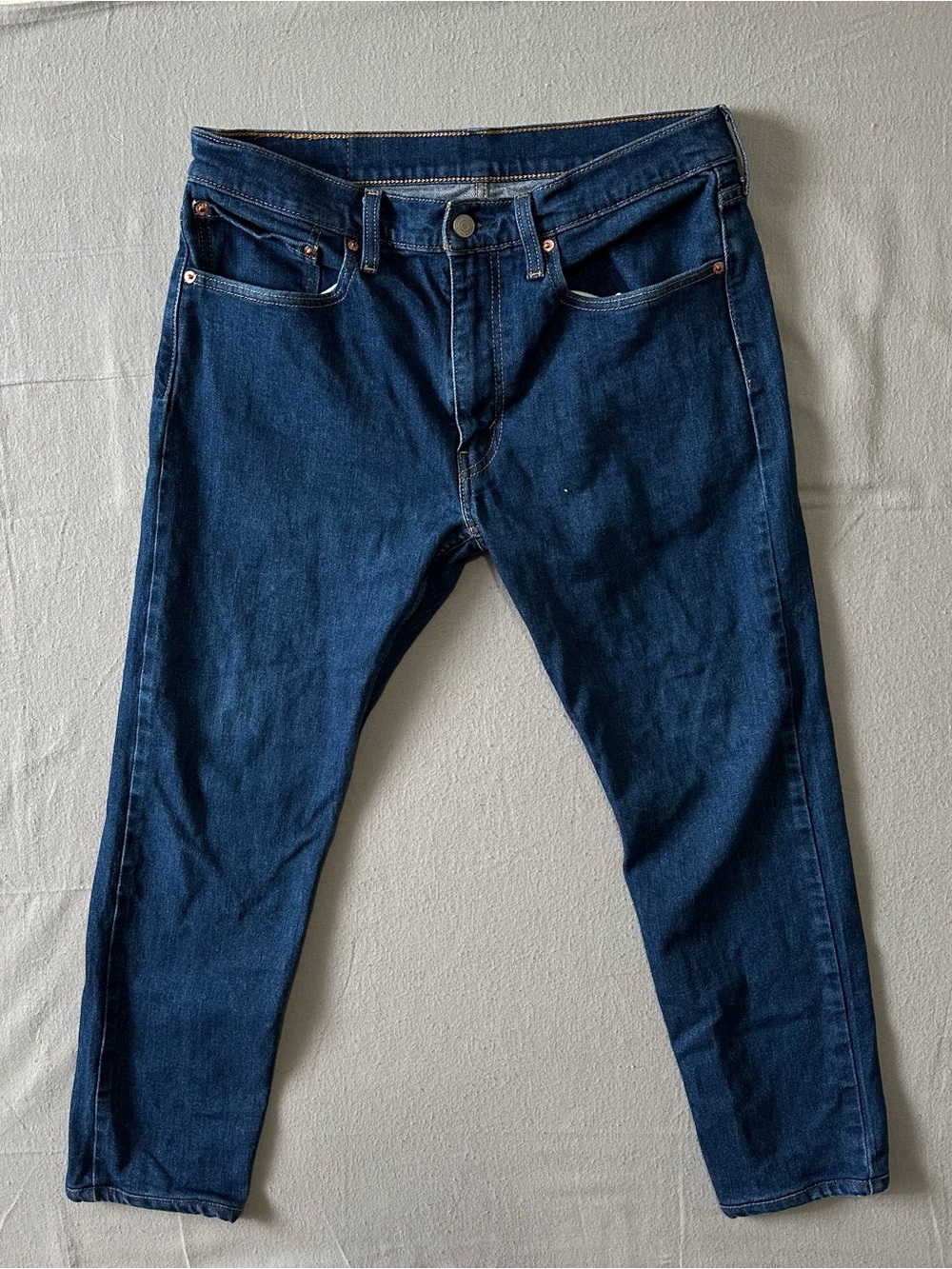 Levi’s 512 Slim Taper Jeans Men 34x32 Dark Wash Stretch Denim Water<Less Blue